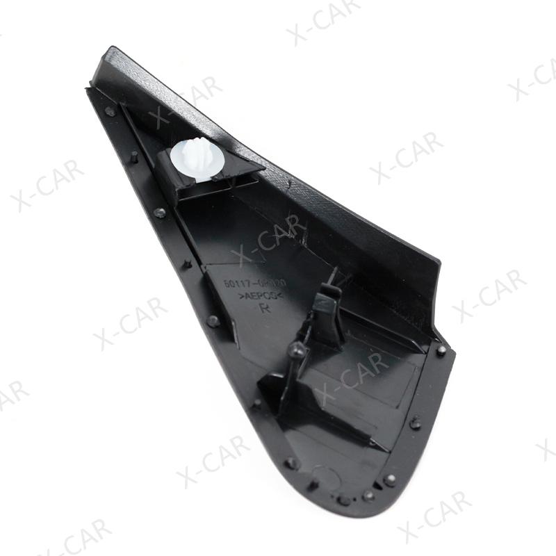2PCS Exterior Side Rearview Mirror Triangle Trim Cover Cap Window Door Molding Corner Panel For Toyota RAV4 2009 2010 2011 2012