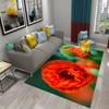 3D Ковер с красными маками Романтический ковер «Море цветов» Коврик для ванной, кухни, прихожей Коврики для спальни, гостиной Декор Ковер