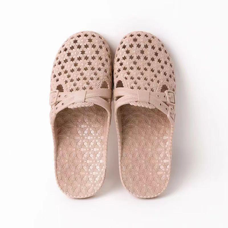 Весна, лето, осень, обувь с дырками, домашние садовые сандалии, тапочки, женская пляжная одежда для ванной, нескользящая дышащая домашняя мода