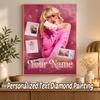 Sabrina Carpenter Custom Name Text 5D Diamond Painting Kit DIY Full Drill Diamond Art Decoration