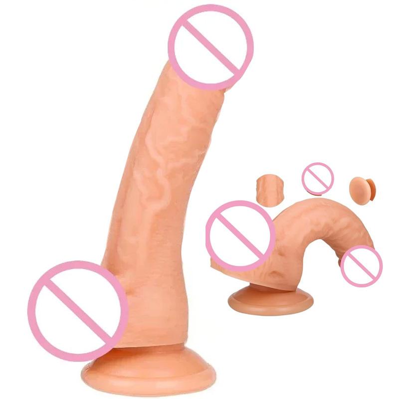 Realistic Dildo with Suction Cup Huge Fake Dick Big Suction Cup Penis Dildos G Spot Massager Sex Toys for Women Aduls Panties18