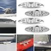 4Pcs Boat Cleat Stainless Steel Foldable Flip Up Marine Handware 6x2.1in