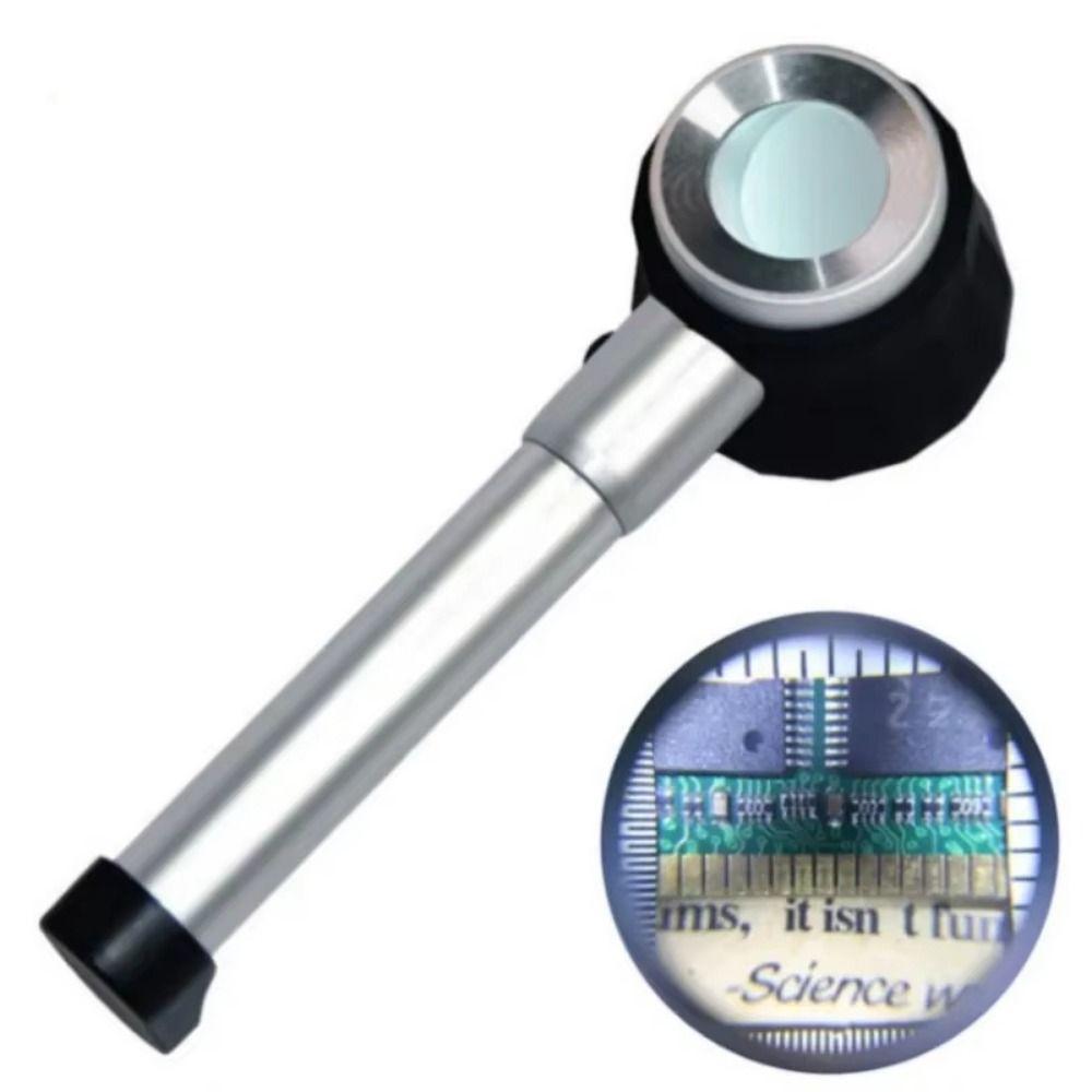 with 3 LED Lights Optical Glass Magnifying 45X Jewelry Loupe Magnifier Microscope