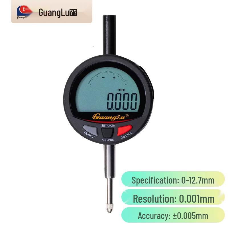 Цифровой индикатор Guilin Guanglu: Точность 0-6,5 мм, 0-12,7 мм, 0-50 мм.