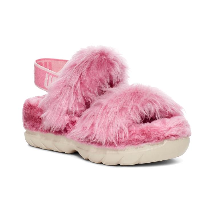 UGG Пушистый Сахарный Песок Сандалия Ткань Стильная Сандалия Женская Розовый 1119999-PINK