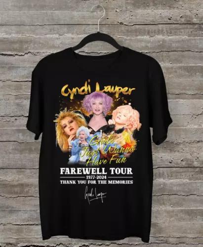 Cyndi Lauper Farewell Tour 1977-2024 Thank You For Joyfulness T-Shirt B1510_2... Unisex T-Shirt
