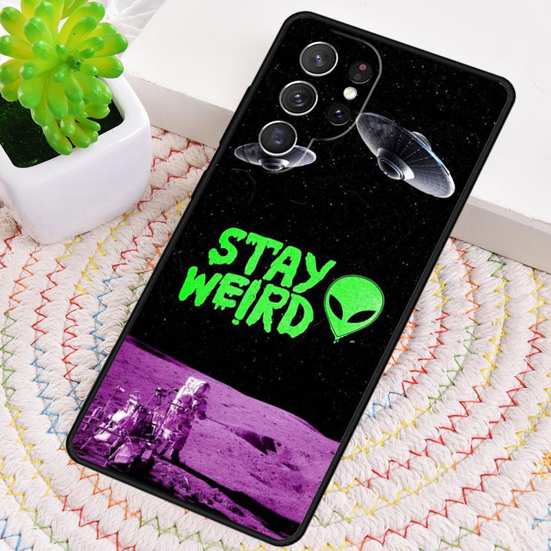 Эстетичный Чехол для Телефона в Стиле Alien Space Vaporwave для Samsung Galaxy note 10 pro S26 Ultra S23 S24 FE S25 S21 S22 PLUS Ударопрочный Чехол