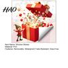 Glass Door Stickers Christmas Elf Gift Box Static Window Clings, Reusable Stickers, Holiday Clings Candy Cane Snowflake for Home Shop Decor Decals