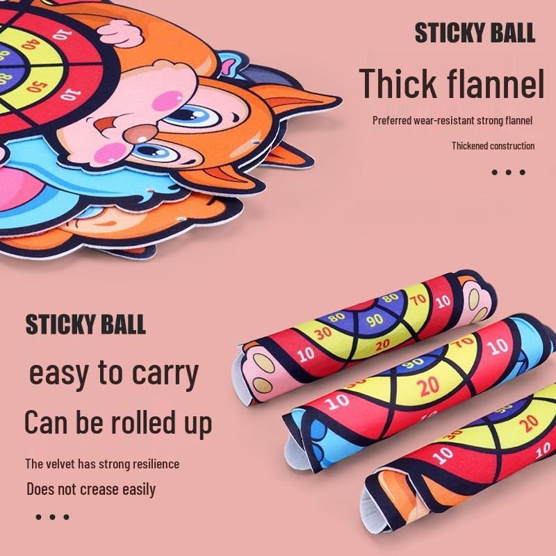 Kids' Sticky Ball Dartboard: Indoor/Outdoor Parent-Child Educational Toy