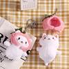 Keyring Bag Women Kids Cute Girls Key Chains Cat Plush Keychain Bag Pendant Cat Snapper Keyrings