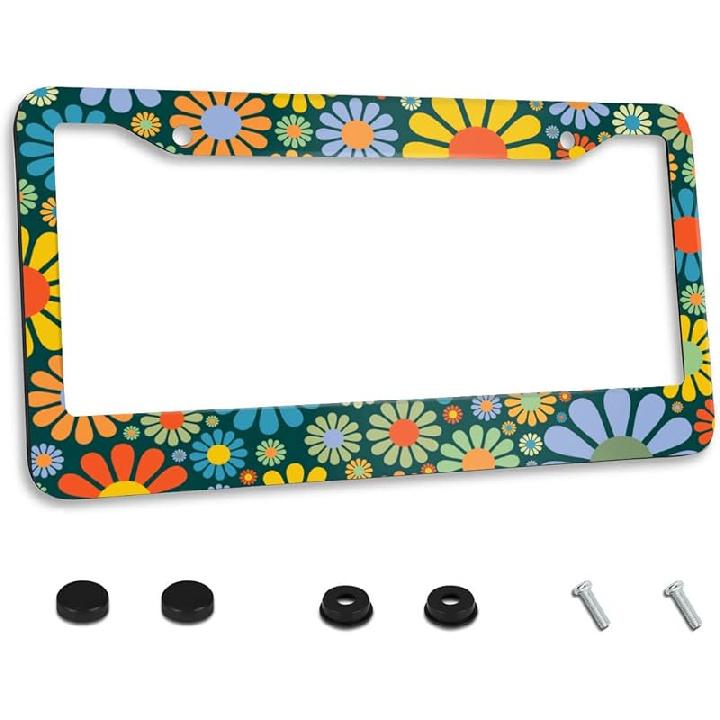 John 3:16 Jesus Loves You License Plate Frame Stainless Steels Funny Black Car Tag Holder Frames With 2 Holes And Screws 12 X 6 Inch Decoration For