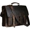 Leather Laptop Bag for Men Executive Messenger Bag Briefcase for Office
