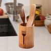 Бамбуковый органайзер для хранения столовых приборов на кухне и в столовой