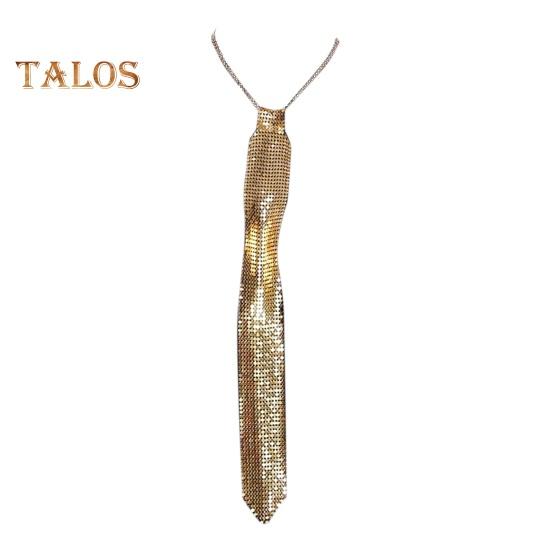 Sparkling Neck Tie Shiny Rhinestones Flat Mesh Style Metal Neck Straps Bling Necktie Christmas Gift Tie Parties Photography Props