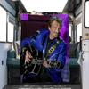 1pc Johnny Hallyday guitar performance blanket, al season lightweigh Poster blanket home office outdoor nap multifunc Poster blanketional blanket