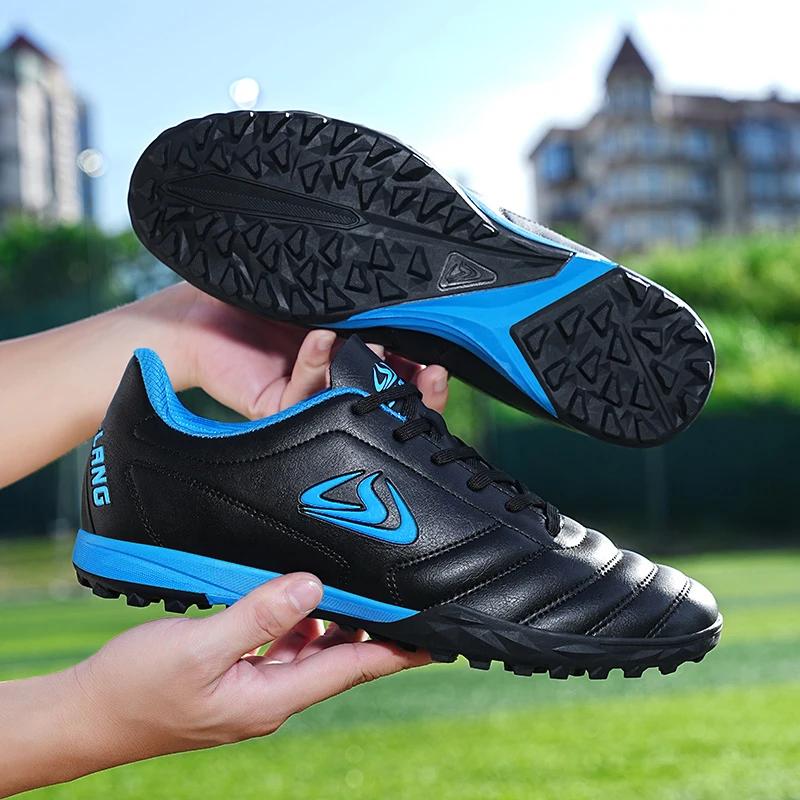 Fashion Men Soccer Shoes Youth Football Boots Breathable Comfortable Athletic Training Soccer Cleats Orignal Football Shoes for Kids