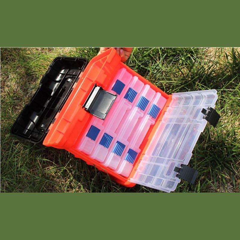 5-слойная коробка для рыболовных снастей из полипропилена + АБС-пластика, высококачественная пластиковая ручка для рыбалки