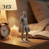 Burr-free Smooth Lines Model Desk Businessman Statue, 3D Printed Office Decor for Men, Space Saving Executive Figurine with Briefcase, Motivational