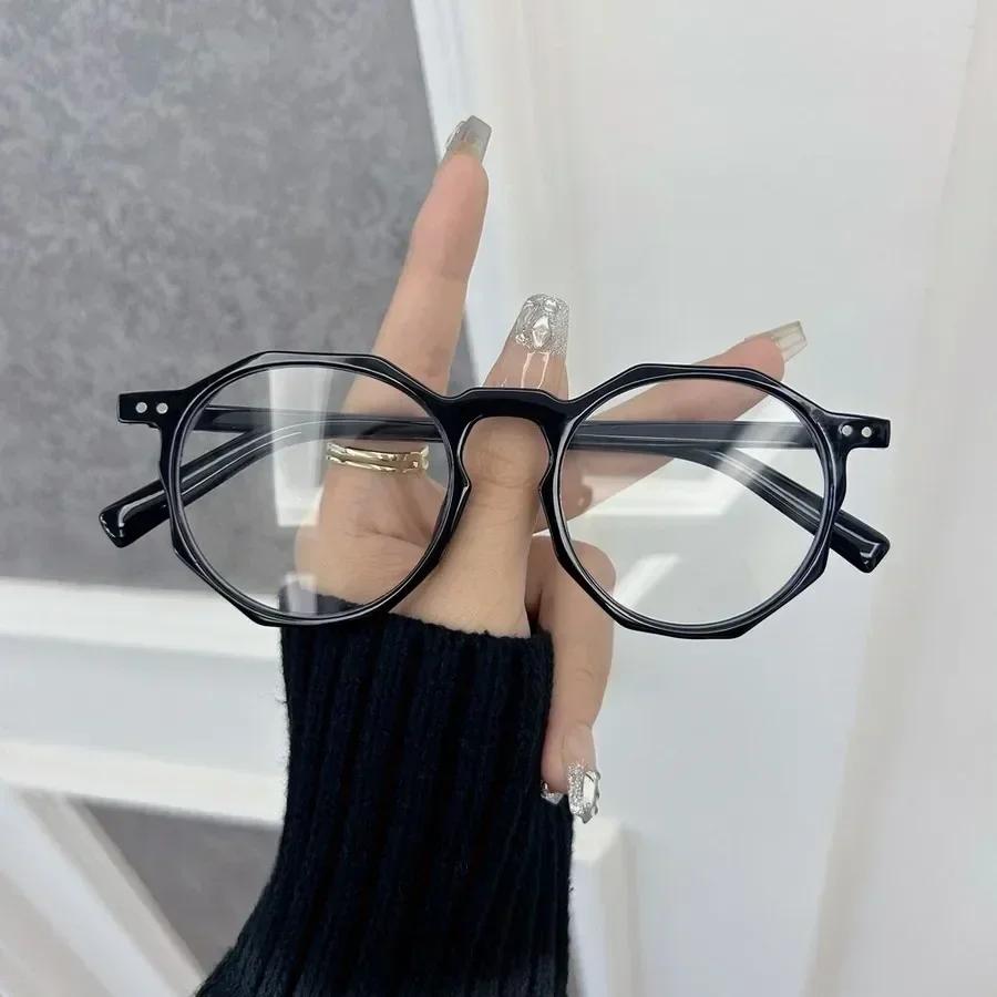 Square Anti Blue Light Glasses Fashion Retro Classic Women Men Computer Gaming Eye Protection Plain Spectacles