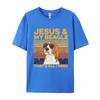 Jesus And My Beagle Tshirt Dog Owner TShirt Mens 100 Cotton Designer TShirts Streetwear Christian Tshirt Men