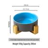 Керамическая миска для питомца Ruhan с деревянной подставкой