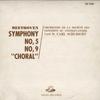 LP Record CARL SCHURICHT, ORCHESTRE DE LA SOC - Beethoven: Symphony No. 5 and No. 9 XLP1030 ANGEL Japan Classical Used