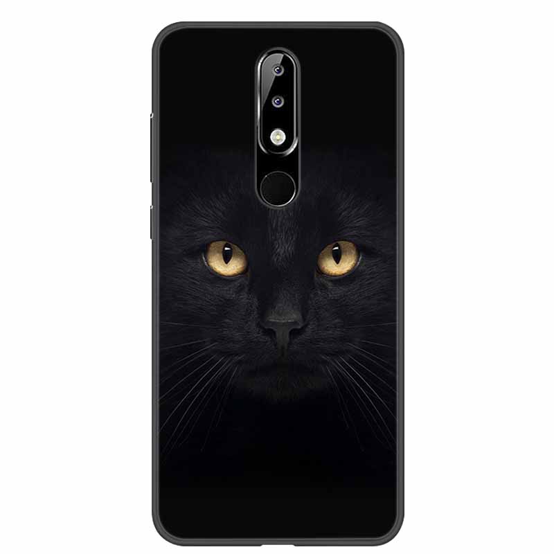 Для Nokia 6.1 Plus Чехол Милый Мягкий Силикон Мультяшный Кот ТПУ Чехлы для Телефона для Nokia X6 Чехол 6.1Plus Милый Чехол для NokiaX6 Корпус