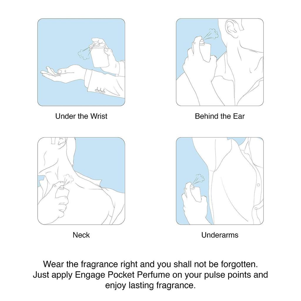 Мужские духи Engage ON Classic Woody Pocket, цитрусовые и пряные, приятные для кожи, 18/17 мл