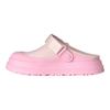 UGG Металлические Crocs Однотонные Слипоны с Закругленным Носком Резиновая Подошва Другие Закрытые Тапочки Женские тапочки 1175295-PKD