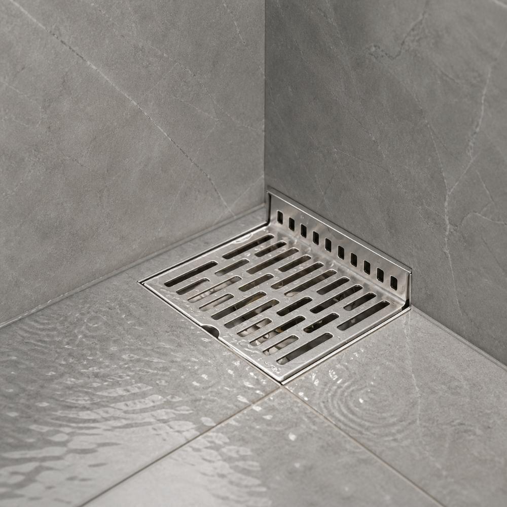 Right Angle Design Corner Floor Drain 304 Stainless Steel Wall Corner Drain Laundry Room