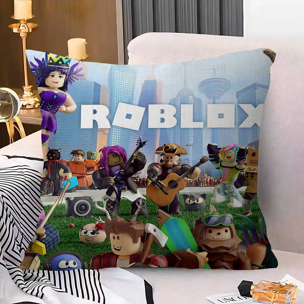 Игровой R-Robloxs Крутая Подушка Подарок Домашний Офис Декор Спальня Диван Автомобильная Наволочка чехол 45x45