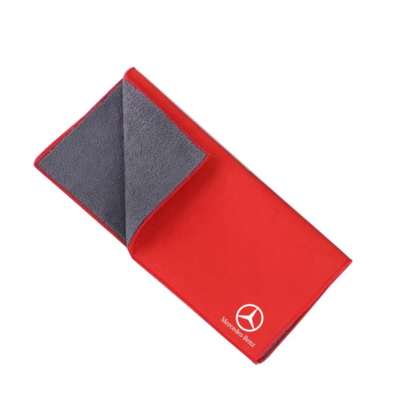 EJG4 Car Washing Towel Suede Coral Double-sided Car Cleaning Cloth For Mercedes Benz B/C/E/S Class W203W204W205W210W211 Accessories
