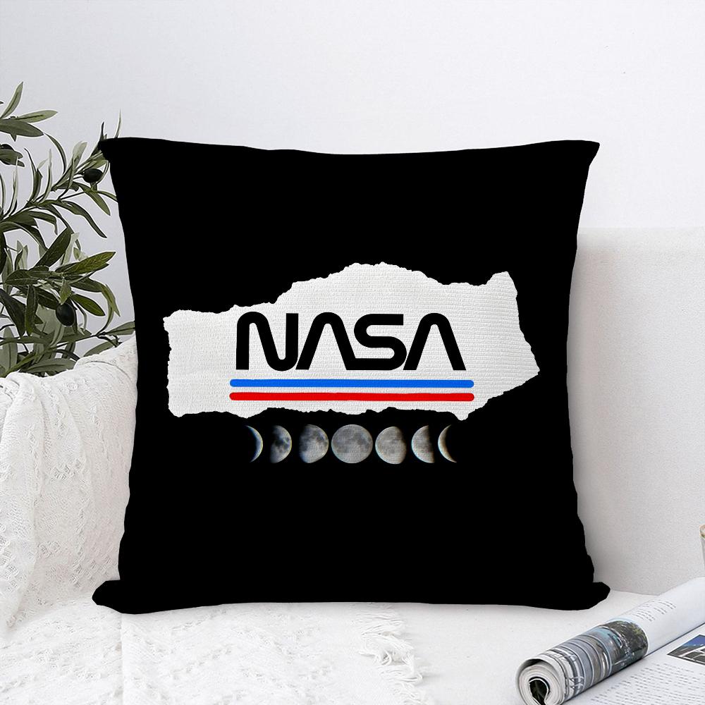 Наволочка для подушки с принтом N-NASA S-space, из плюша, мягкая, двусторонняя печать, чехол для диванной подушки, чехол для декоративной подушки