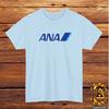 Футболка с логотипом All Nippon Airways ANA Черный/Серый/Белый/Темно-синий/Красный/Светло-синий S-5XL