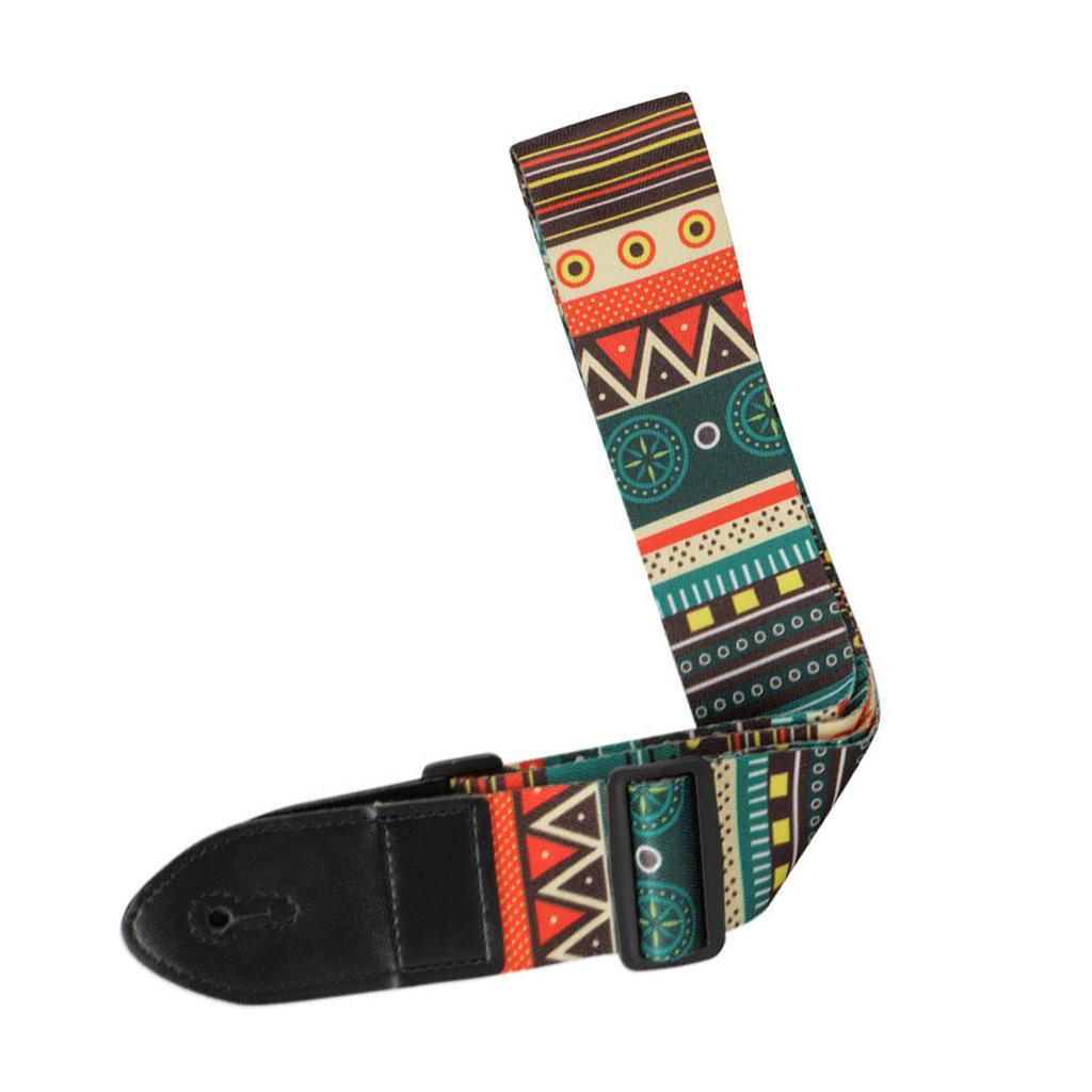 Электрогитара Полиэстеровые ремни Этнический стиль Баллада Акустическая гитара Басовый ремень Аксессуар для музыкальных инструментов