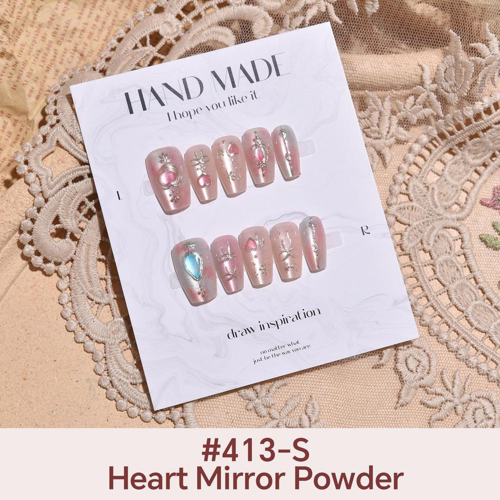 27Style Choice кошачий глаз накладные ногти короткие ручной работы накладные ногти с наклейками инструменты полное покрытие типсы с желеобразным клеем