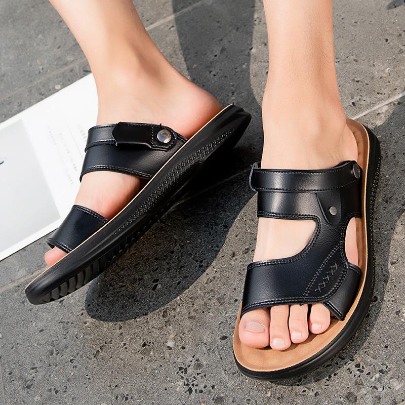 Летние мужские сандалии дышащая пляжная обувь для отдыха на природе летние римские роскошные мужские сандалии тапочки мужские сандалии тапочки мягкая подошва