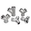 1/4" 3/8" 1/2" 3/4" 1" 1-1/4" 1-1/2" 2" BSP Резьба внутренняя Y-образный 3-ходовой Соединитель Муфта Разветвитель Трубопроводная арматура из нержавеющей стали 304