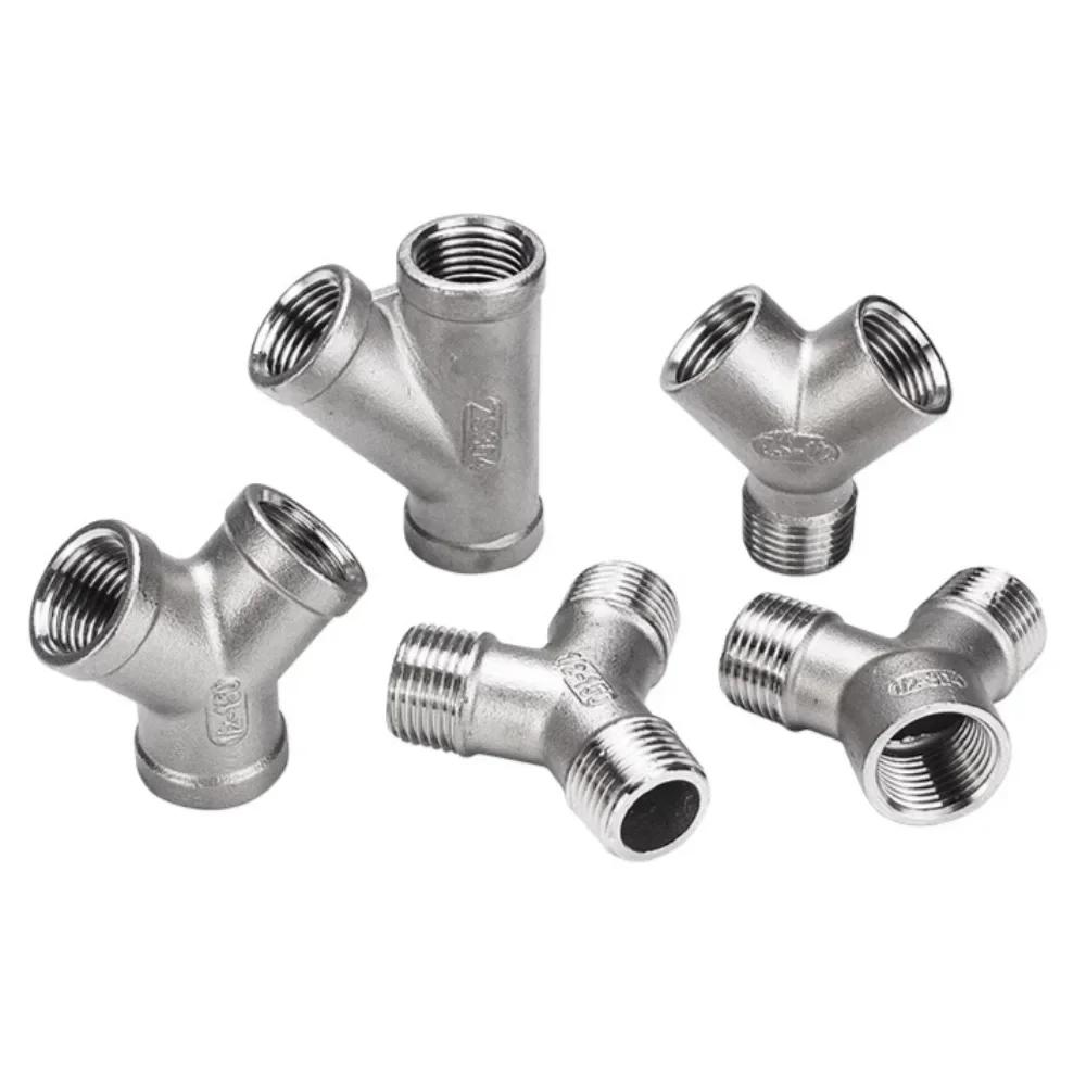 1/4" 3/8" 1/2" 3/4" 1" 1-1/4" 1-1/2" 2" BSP Резьба внутренняя Y-образный 3-ходовой Соединитель Муфта Разветвитель Трубопроводная арматура из нержавеющей стали 304