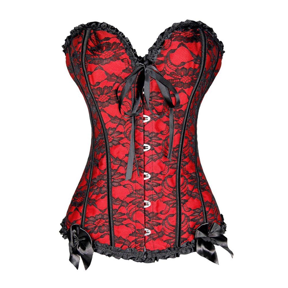 Женский атласный корсет-бюстье с шнуровкой сзади, на косточках, с G-стрингами, боди для формирования фигуры, размер S-6XL, новый стиль