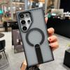 Магнитный чехол-держатель для телефона Samsung S25PLUS: Чехол S24Ultra с сотовой структурой для рассеивания тепла