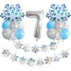 Christmas Snowflake Aluminum Film Balloon Set 32 Inch Digital Flag Children'S Birthday Party Decoration