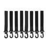 8pcs Kayak Paddle Buckles Nylon Plastic Paddle Hook Straps Portable Strap Holder for Boat Paddle