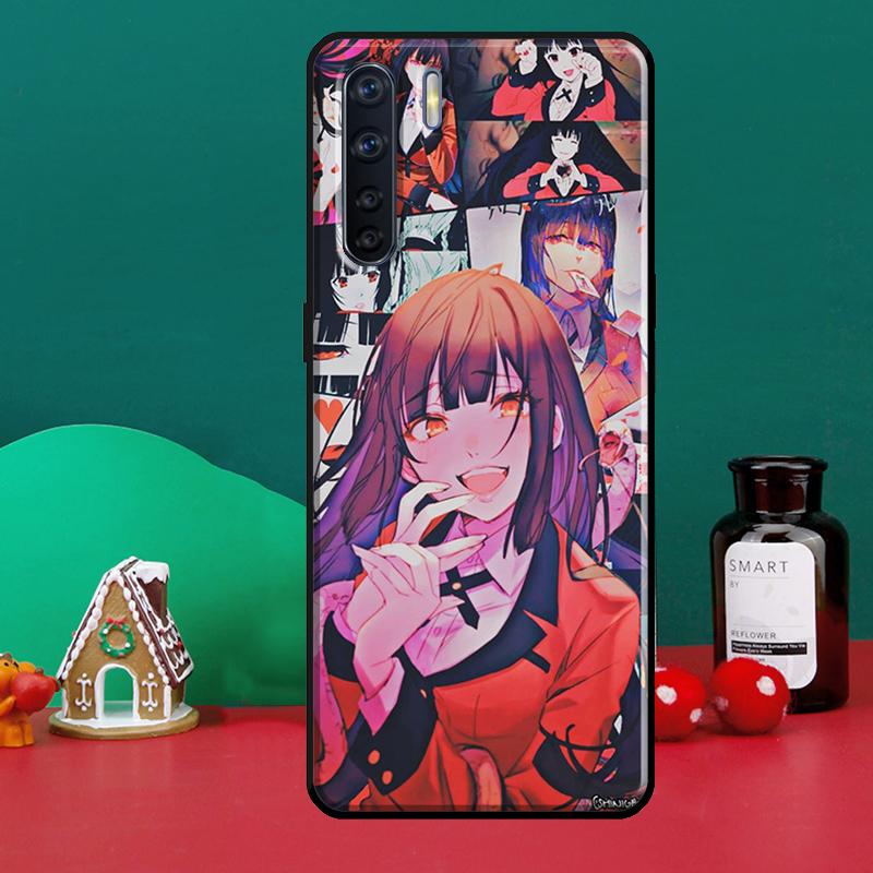 Чехол для телефона Jabami Yumeko Kakegurui с аниме для OPPO A15 A83 A91 A93 A1K A3S A5S A52 A72 A54 A74 A94 A31 A5 A9 A53S 2020