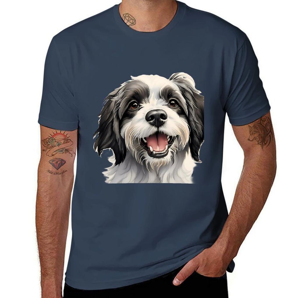 cute dog smile TShirt UV Protection Outdoor Tee Shirt