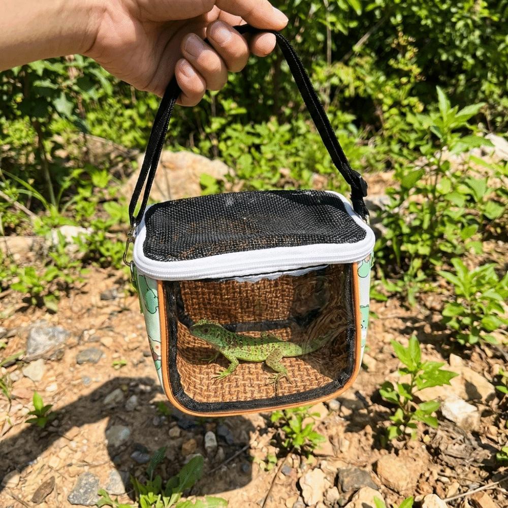 Breathable Pet Travel Bag Cooling Lizard Outdoor Bag Lightweight Hamster Carrying Pouch Vet Visit
