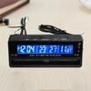 Electronic Voltage Temperature Meter for Automobile Backlight Real Time Monitor Car Clock Thermometer Voltage Alarm