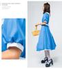 Алиса Аниме Костюм Горничной - Синий, Японский размер, Наряд на Хэллоуин