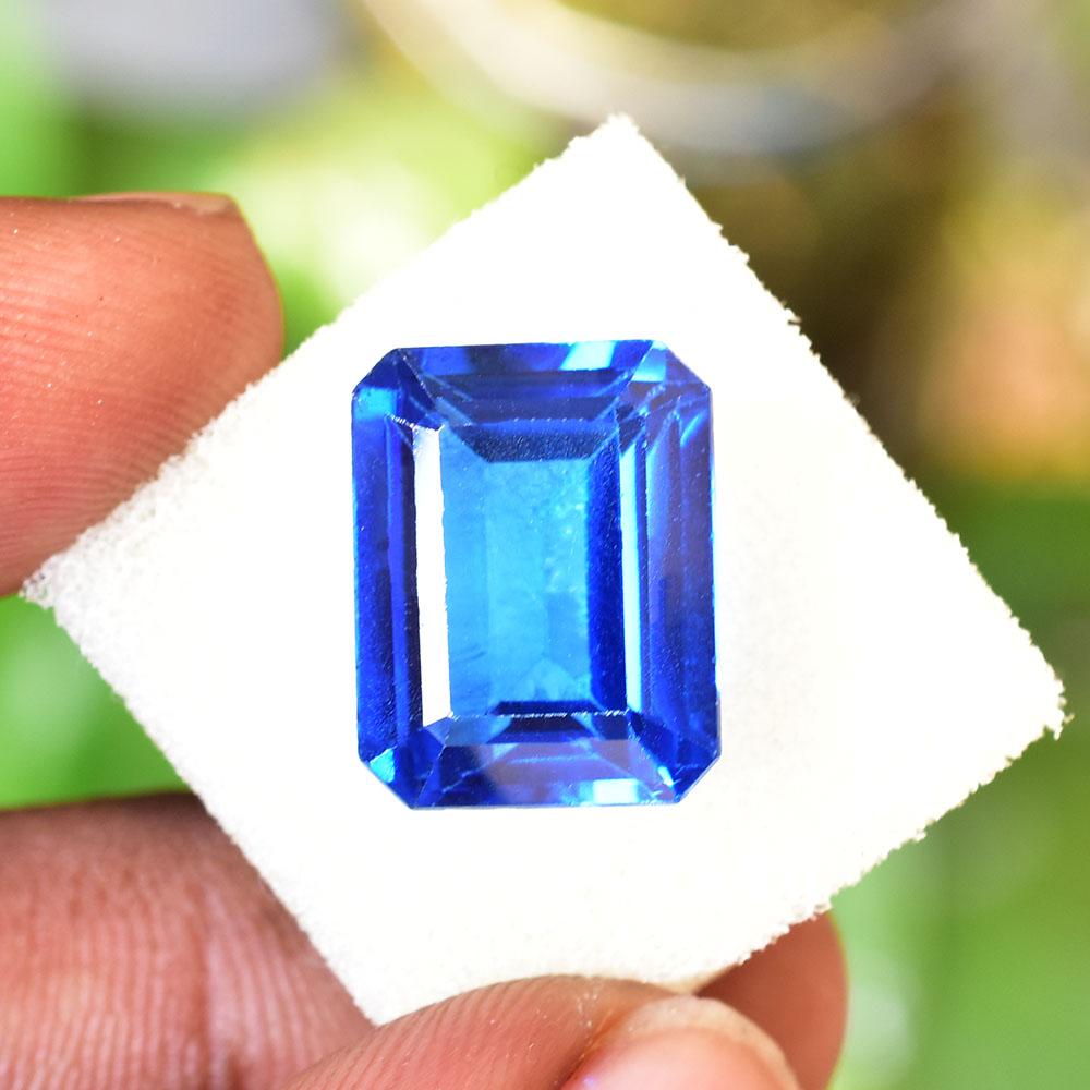 Quality 15 ct Emerald Natural Blue Sapphire Loose Gemstone for Jewelry Making and Gem Collections