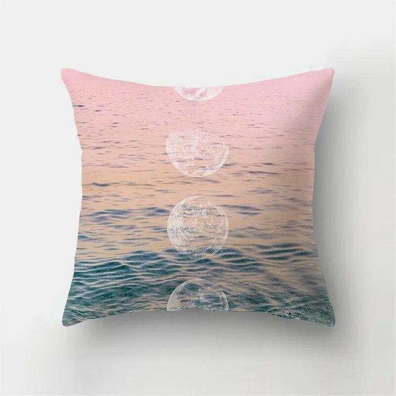 Спальня Диван Чехлы Гостиная Домашний Декор Наволочка Розовое небо Облако Пейзаж